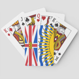 Vlag van Brits-Columbia Pokerkaarten