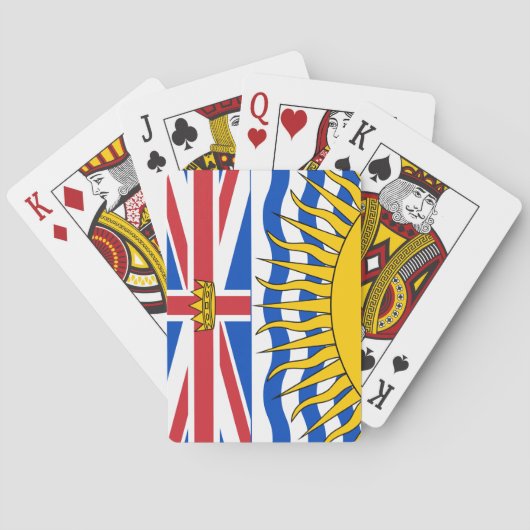 Vlag van Brits-Columbia Pokerkaarten (Achterkant)