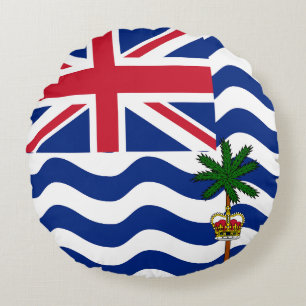Vlag van Brits Indische Oceaanterritorium Rond Kussen
