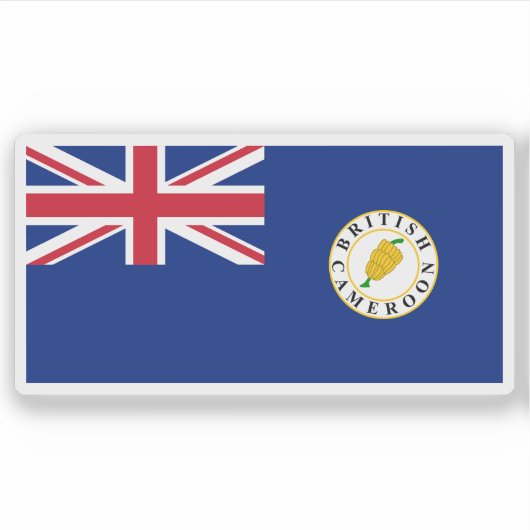 Vlag van Britse Kameroen (1922-1961) Sticker (Voorkant)