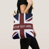  vlag van Britse Unievaknaam, aangepast Tote Bag (Dichtbij)