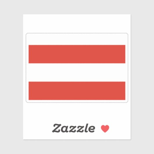 Vlag van Brno, Tsjechië Sticker (Vel)