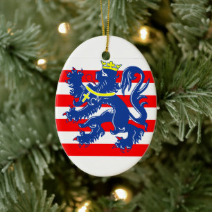 Vlag van Brugge, België Keramisch Ornament