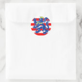 Vlag van Brugge, België Ronde Sticker (Tas)