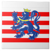 Vlag van Brugge, België Tegeltje (Voorkant)
