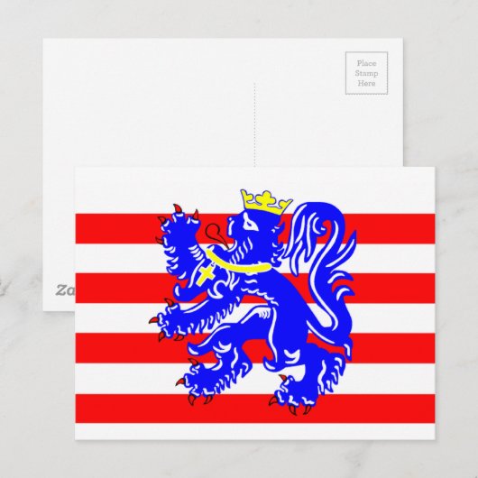 Vlag van Brugge Briefkaart (Voorkant / Achterkant)