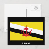 Vlag van Brunei Briefkaart (Voorkant / Achterkant)