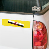 Vlag van Brunei Bumpersticker (Op Truck)