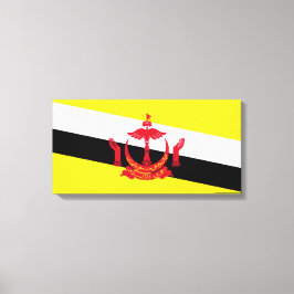 Vlag van Brunei Canvas Afdruk