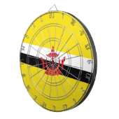 Vlag van Brunei Dartbord (Voorkant Rechts)