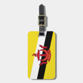 Vlag van Brunei Easy ID Personal Bagagelabel (Voorkant verticaal)