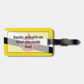 Vlag van Brunei Easy ID Personal Bagagelabel (Achterkant horizontaal)