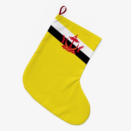 Vlag van Brunei Grote Kerstsok (Voorkant (Hangend))