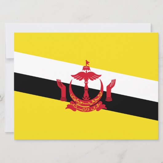 Vlag van Brunei Kaart (Voorkant)