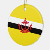 Vlag van Brunei Keramisch Ornament (Links)