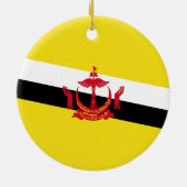Vlag van Brunei Keramisch Ornament (Achterkant)