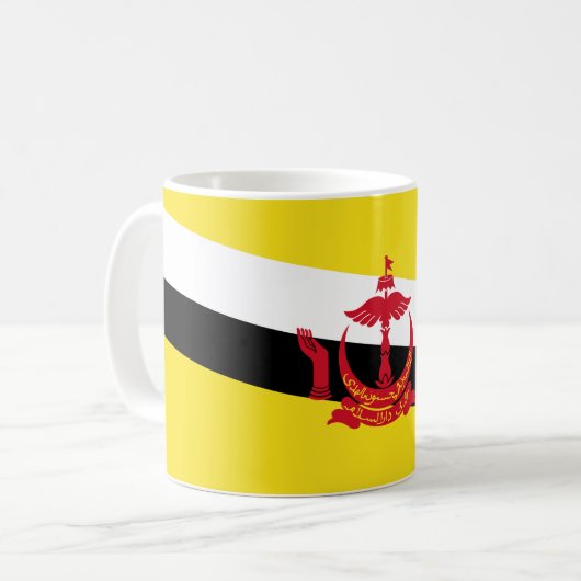 Vlag van Brunei Koffiemok (Voorkant links)