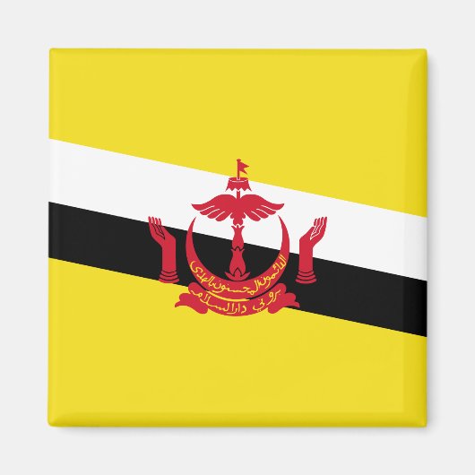 Vlag van Brunei Magneet (Voorkant)