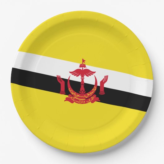 Vlag van Brunei Papieren Bordje (Voorkant)