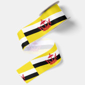 Vlag van Brunei Satijnen Lint (Achterkant)