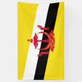 Vlag van Brunei Spandoek (Verticaal)