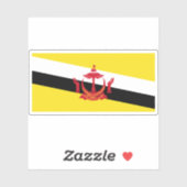 Vlag van Brunei Sticker (Vel)