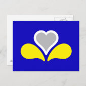 Vlag van Brussel, België Briefkaart (Voorkant / Achterkant)