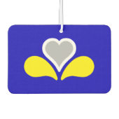 Vlag van Brussel, België drievoudig Wallet Luchtverfrisser (Voorkant)