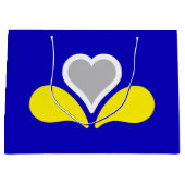 Vlag van Brussel, België Grote Gift Bag Groot Cadeauzakje (Voorkant)