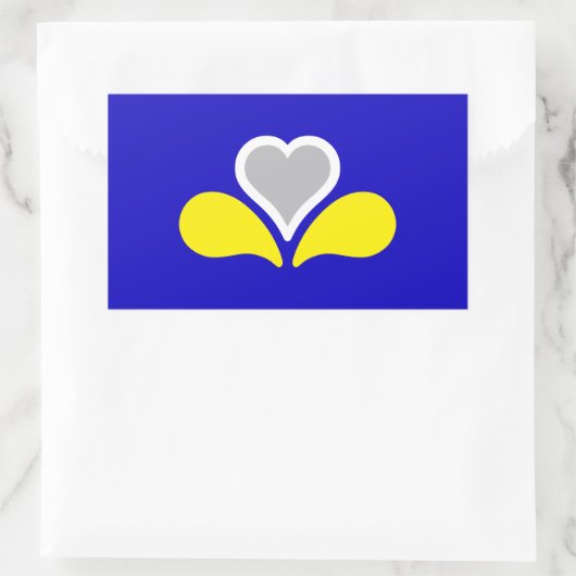 Vlag van Brussel, België Rechthoekige Sticker (Tas)