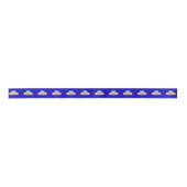 Vlag van Brussel, België Satin Ribbon Satijnen Lint (Voorkant)