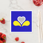 Vlag van Brussel, België servetten (Insitu)