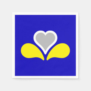 Vlag van Brussel, België servetten