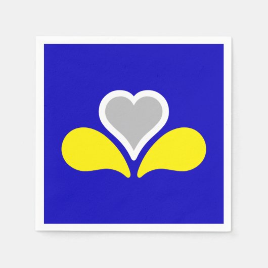 Vlag van Brussel, België servetten (Voorkant)