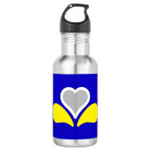 Vlag van Brussel, België Stainless Steel Water Bo Waterfles (Voorkant)