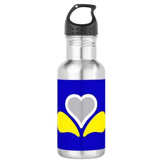 Vlag van Brussel, België Stainless Steel Water Bo Waterfles (Voorkant)