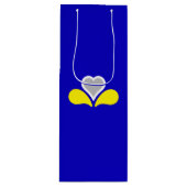 Vlag van Brussel, België Wijnzak Wijn Cadeautas (Voorkant)