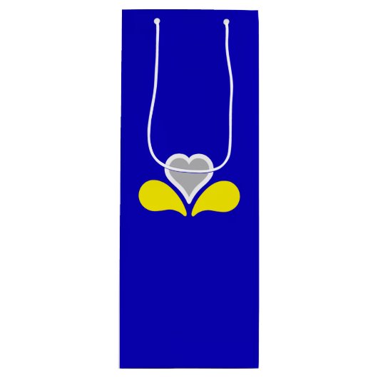Vlag van Brussel, België Wijnzak Wijn Cadeautas (Voorkant)