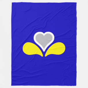 Vlag van Brussel, Belgisch Vluchtelingenbord Fleece Deken