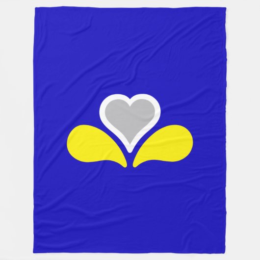 Vlag van Brussel, Belgisch Vluchtelingenbord Fleece Deken (Voorkant)