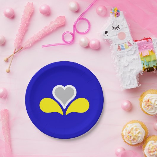 Vlag van Brussel, Belgische papieren Borden Papieren Bordje (Feest)