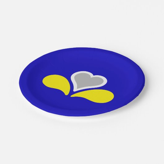 Vlag van Brussel, Belgische papieren Borden Papieren Bordje (Gekanteld)