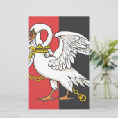 Vlag van Buckinghamshire (Britse county) Briefpapier (Staand voorkant)
