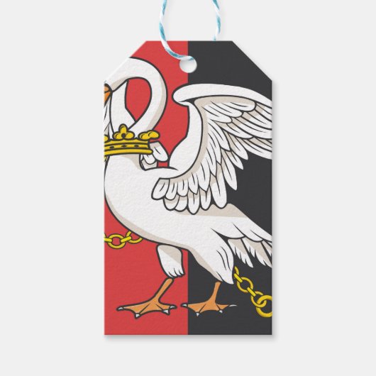 Vlag van Buckinghamshire (Britse county) Cadeaulabel (Voorkant)