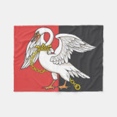 Vlag van Buckinghamshire (Britse county) Fleece Deken (Voorkant (Horizontaal))