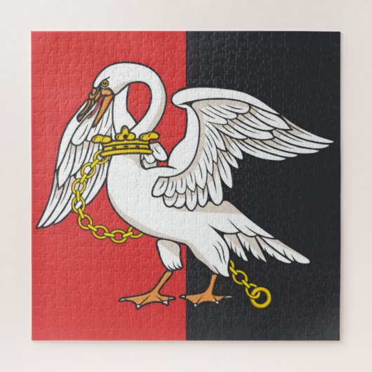 Vlag van Buckinghamshire (Britse county) Legpuzzel (Verticaal)