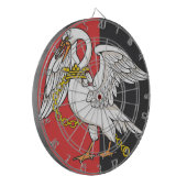 Vlag van Buckinghamshire (VK) Dartbord (Voorkant Links)