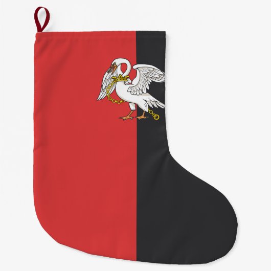 Vlag van Buckinghamshire (VK) Grote Kerstsok (Voorkant)