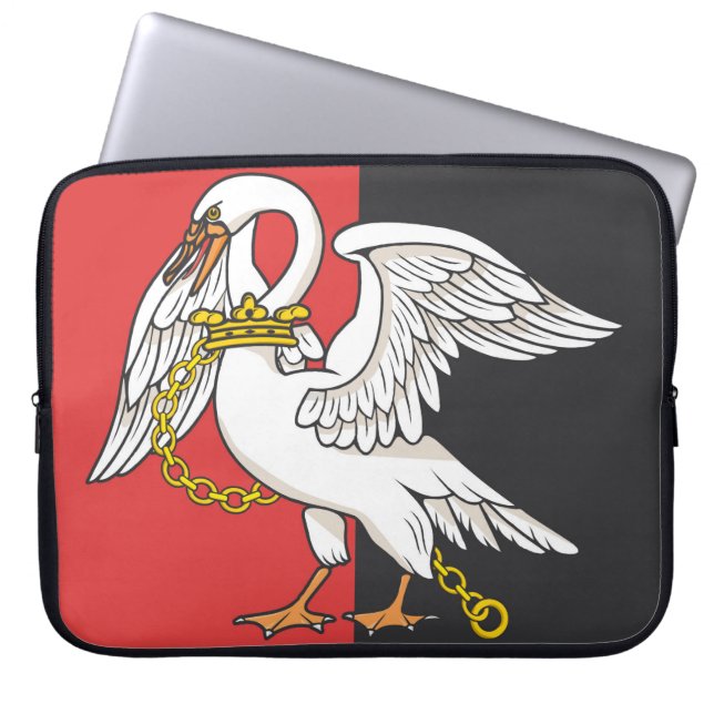 Vlag van Buckinghamshire (VK) Laptop Sleeve (Voorkant)