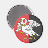 Vlag van Buckinghamshire (VK) Magneet (Voorkant / Achterkant)